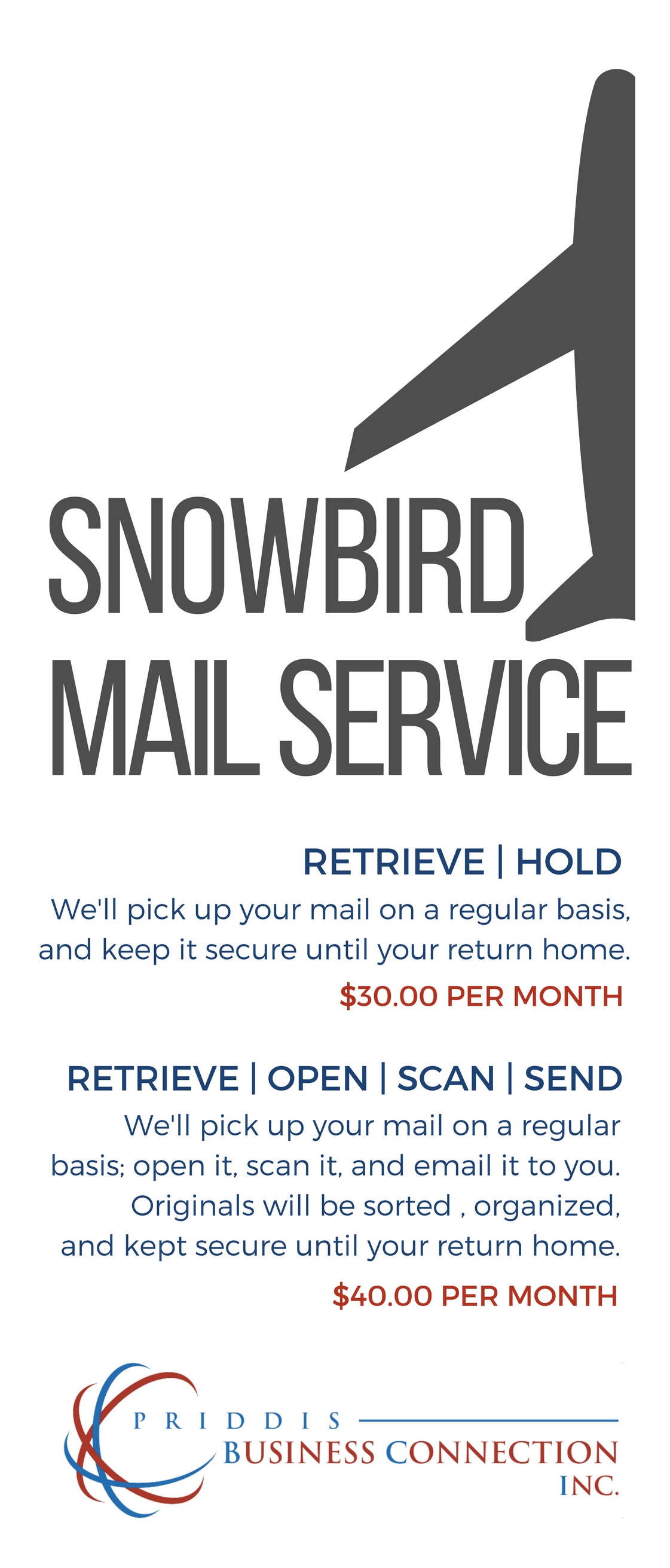 snowbird mail service